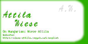 attila wiese business card